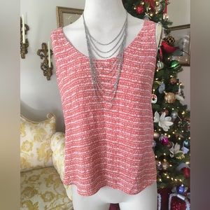 Loft sleeveless print top size S
